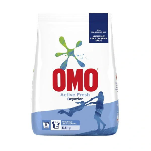 Omo Active Fresh Çamaşır Deterjanı Toz 5,5 kg