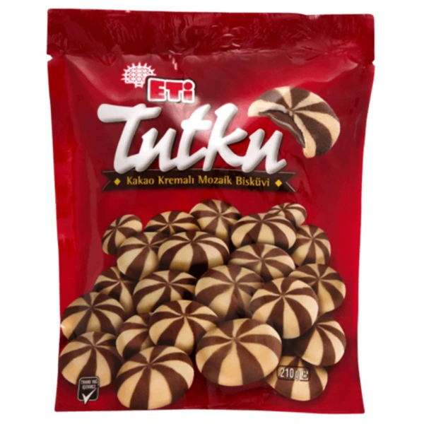Eti Tutku Bisküvi Poşet 210 g 18'li
